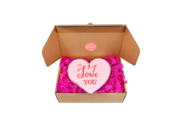 I Love You Big Heart Cookie - كوكي كبير الحجم على شكل قلب