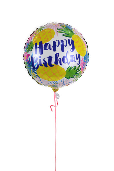 Happy birthday Pineapple Foil Balloon بالونه يوم ميلاد