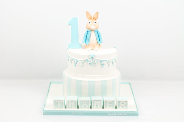 Bunny 1st Birthday Cake - كيكة يوم ميلاد