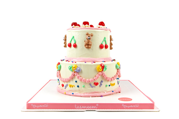 Two-Tiered Birthday Cake II - II كعكة عيد ميلاد من طبقتين