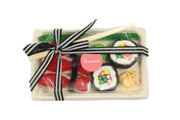 A Box of Sushi Shaped Hard Candy -علبه تحتوي على حلويات على شكل سوشي