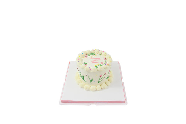 Pink Flower Birthday Cake - كيكة يوم ميلاد