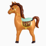 3D Horse Shaped Brown Foil Balloon بالون فويل بني على شكل حصان ثلاثي الأبعاد