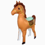 3D Horse Shaped Brown Foil Balloon بالون فويل بني على شكل حصان ثلاثي الأبعاد