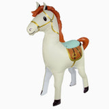 3D Horse Shaped Brown Foil Balloon بالون فويل أبيض على شكل حصان ثلاثي الأبعاد