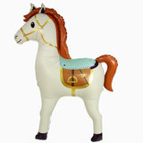 3D Horse Shaped Brown Foil Balloon بالون فويل أبيض على شكل حصان ثلاثي الأبعاد