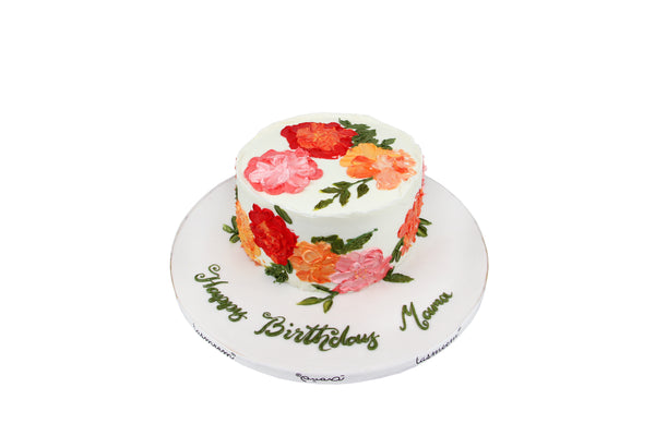 Floral Palette Birthday Cake كيكة يوم ميلاد