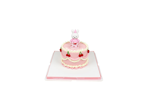 Little Pink Bunny Birthday Cake - كيكة يوم ميلاد