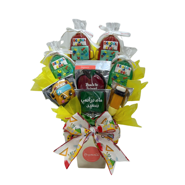 Back-to-School Cookie & Lollipop Arrangement تنسيق مصاصات العوده للمدارس