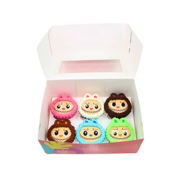 Stuffy Monster Cupcake (Half-Dozen) كب كيك بشخصيه كارتون - نصف درزن