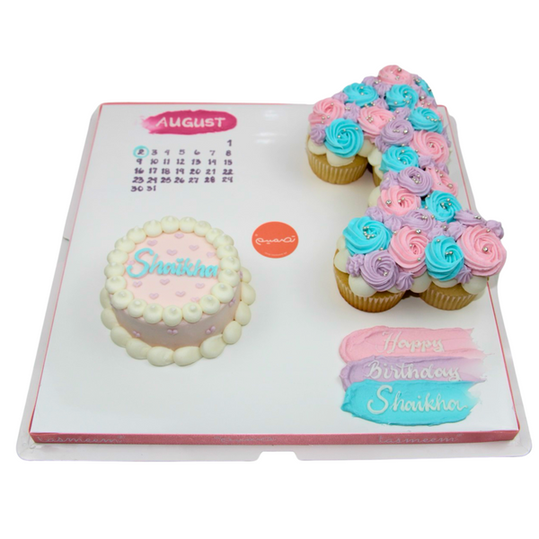 Pastel Cake Treats Calendar كيك باستيل مع التواريخ