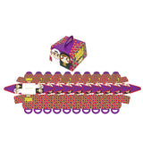 Empty Box of Garangao Happy Gift Box - Boy & Girl (Purple) مجموعه من الصناديق الفارغة للقرنقعوة ولد وبنت ( بنفسجي)