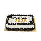 Happy New Year 2026 Rectangle Cake - كيكه مستطيله لراس السنه