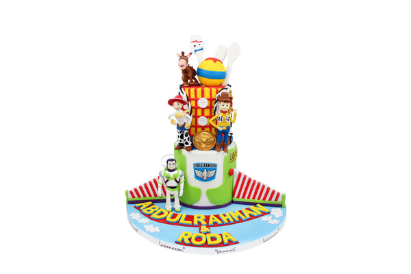 Two-Tier Toy Character Cake كيكة يوم ميلاد