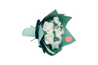 White Roses Lollipop Bouquet - باقة مصاصات علي شكل ورد ابيض