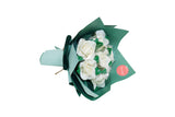 White Roses Lollipop Bouquet - باقة مصاصات علي شكل ورد ابيض