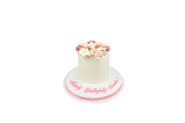 Blossom Buttercream Birthday Cake - كيكة يوم ميلاد