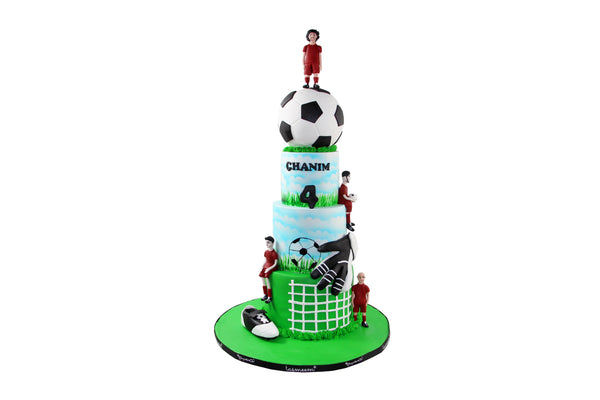Four Layered Football Cake - كيكة يوم ميلاد