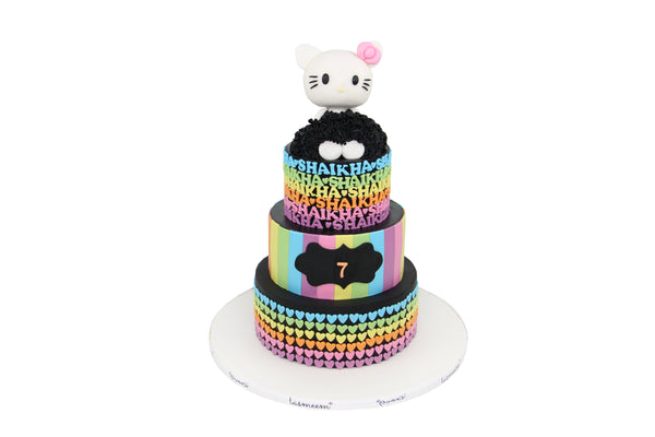 Kitty Colors Birthday Cake كيكة يوم ميلاد