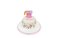 Pink Hat Congratulation Cake - كعكة مبروك