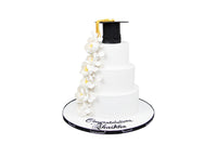 Three-Tiered Graduation Cake    كيكة تخرج