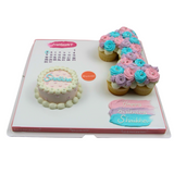 Pastel Cake Treats Calendar كيك باستيل مع التواريخ