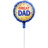Father's Day Round Foil Balloon بالون فويل دائري لعيد الأب