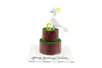 Two-Tiered Cockatiel Birthday Cake كيكة يوم ميلاد