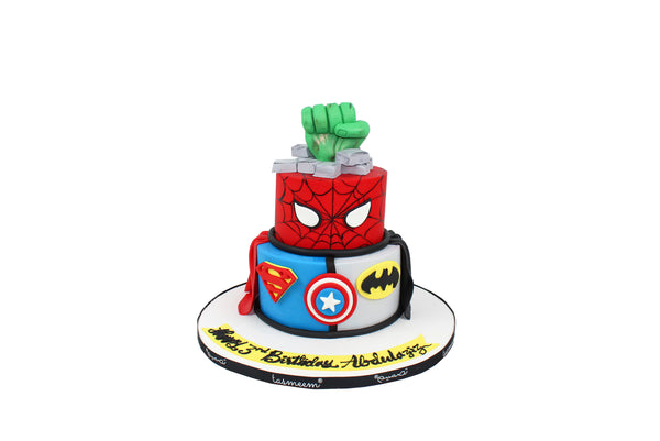 Superhero Blast Birthday Cake - كيكة يوم ميلاد