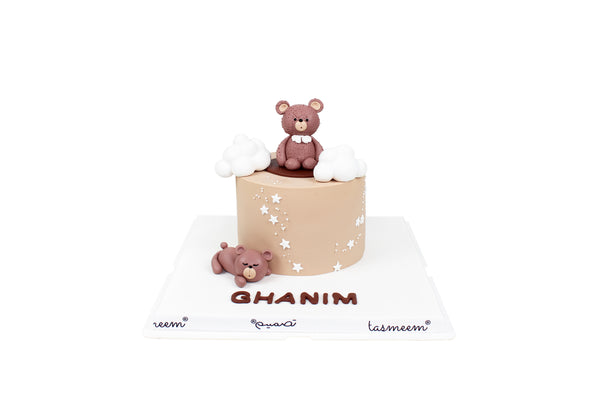 Two Bears Birthday Cake - كيكة يوم ميلاد