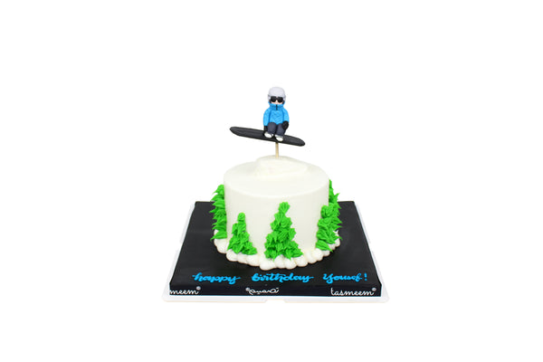 Snowboarder Birthday Cake كيكة يوم ميلاد