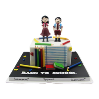 Back-to-School Cake كيكه بتصميم العوده للمدارس