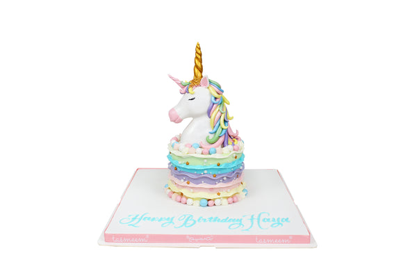 Unicorn Head Birthday Cake كيكة يوم ميلاد