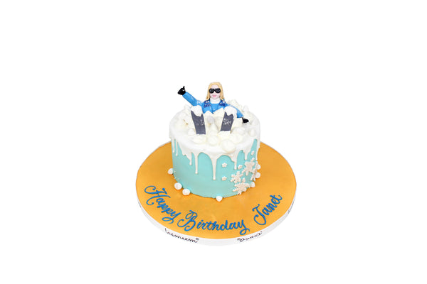 Skier's Birthday Cake كيكة يوم ميلاد