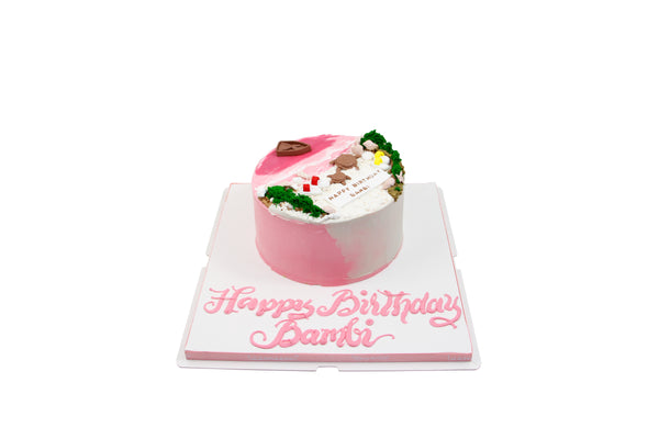 Pink Shore Birthday Cake - كيكة يوم ميلاد