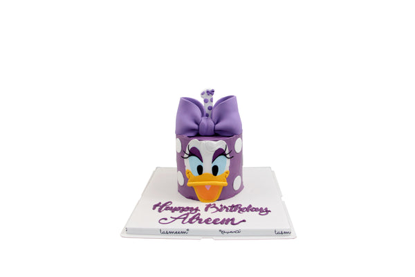 Purple Character Birthday Cake - كيكة يوم ميلاد