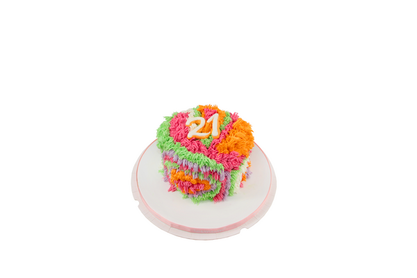 Textured Birthday Cake - كيكة يوم ميلاد