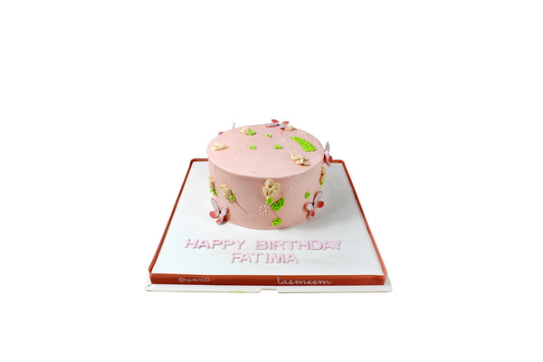 Floral Textured Birthday Cake - كيكة يوم ميلاد