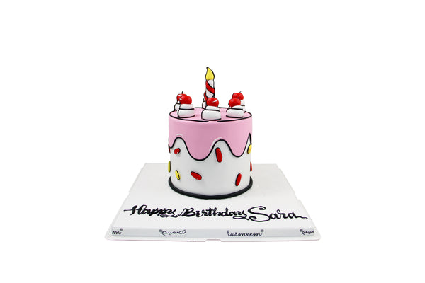 Comic Birthday Cake- كيكة يوم ميلاد