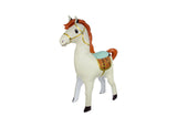 3D Horse Shaped White Foil Balloon بالون فويل أبيض ثلاثي الأبعاد على شكل حصان