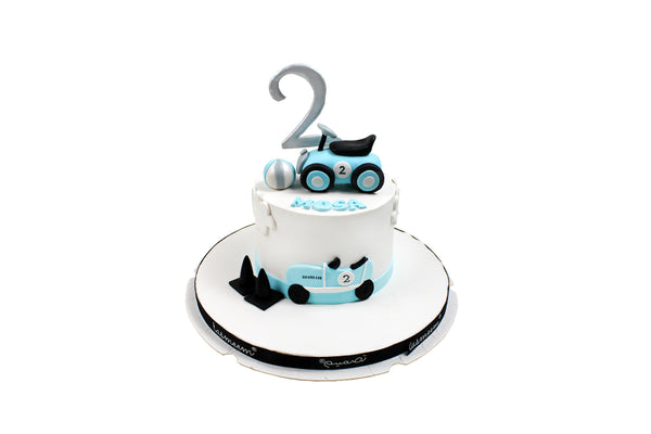 Blue Car Birthday Cake - كيكة يوم ميلاد