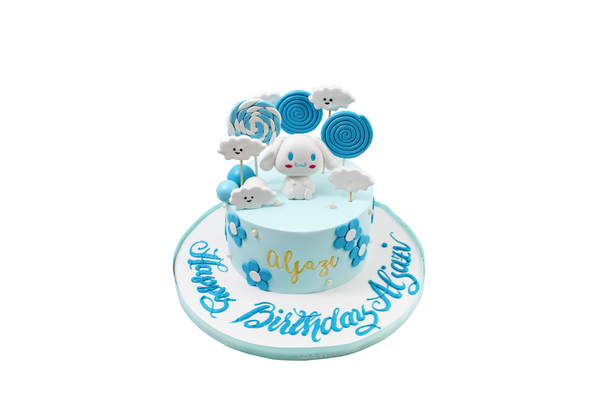 Blue Birthday Cake - كيكة يوم ميلاد
