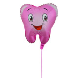 Pink Tooth Shaped Foil Balloon - بالون فويل على شكل سن وردي