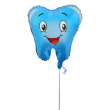 Blue Tooth Shaped Foil Balloon بالون فويل على شكل سن أزرق
