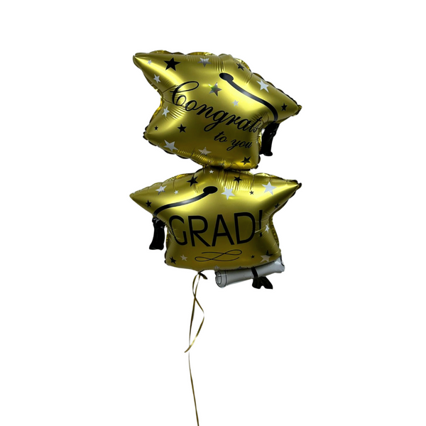 Congrats to you Grad Foil Balloon - Gold بالون فويل التخرج  - ذهبي