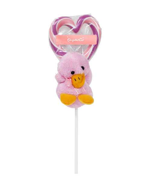 Open Heart Lollipop with Pink Toy -مصاصه مع لعبه