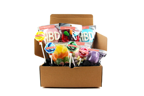 Happy Birthday Tasmeem Gift Box-علبه حلويات تصميم بثيم عيد ميلاد