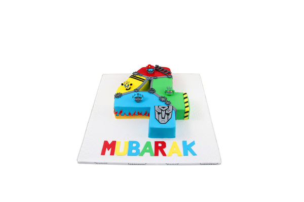Number-Shaped Cake - كيكة يوم ميلاد