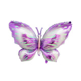 Open Wing Butterfly Foil Balloons- بالونات فويل على شكل فراشة بنفسجية بأجنحة مفتوحة.
