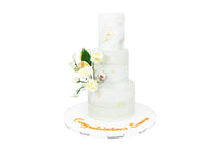 Three-Tiered Congratulations Cake  تباريك